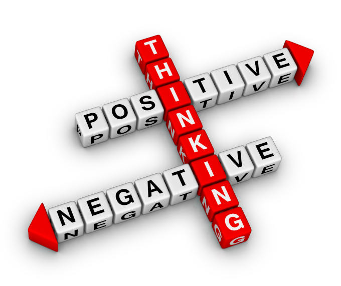 NEGATIVE THOUGHTS WITH POSITIVE ONES